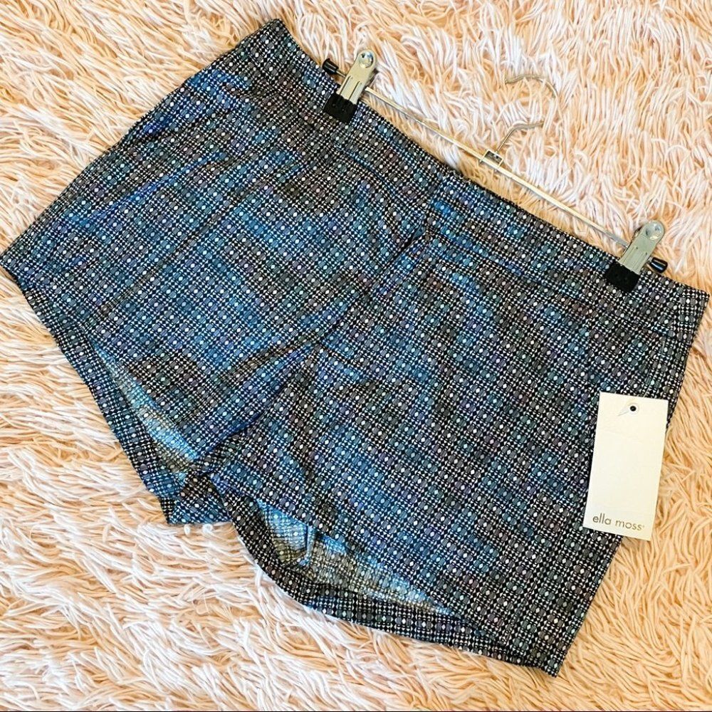 NEW Ella Moss Diamond Shorts in Pink Blue Size 4